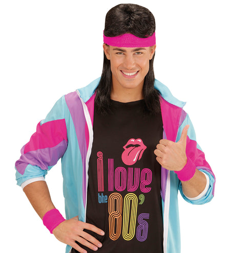 e-carnavalskleding-SYK Roze zweetbanden neon set