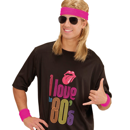 e-carnavalskleding-SYK Roze zweetbanden neon set