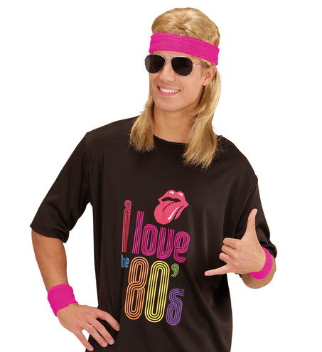 e-carnavalskleding-SYK Roze zweetbanden neon set