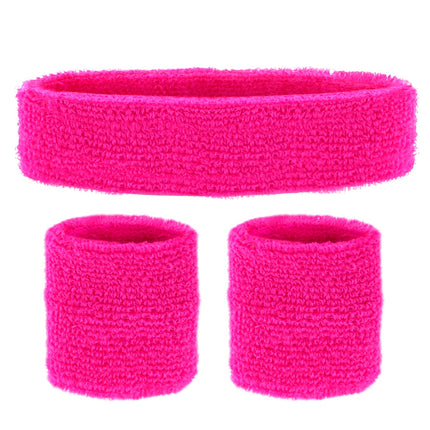 e-carnavalskleding-SYK Roze zweetbanden neon set