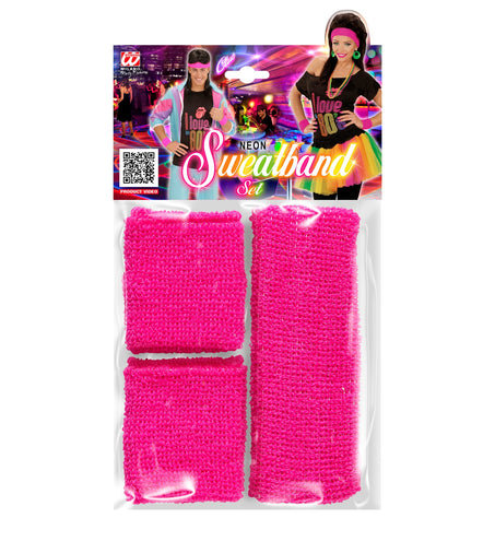 e-carnavalskleding-SYK Roze zweetbanden neon set