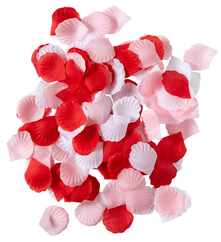 e-carnavalskleding-SYK Rozenblaadjes wit rood en roze