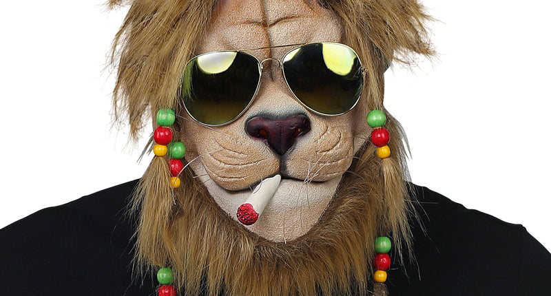 e-carnavalskleding-SYK Ruig masker rasta leeuw Berry