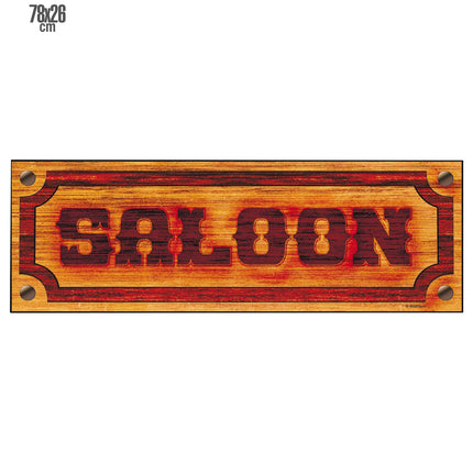 e-carnavalskleding-SYK Saloon bord decoratie