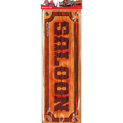 e-carnavalskleding-SYK Saloon bord decoratie