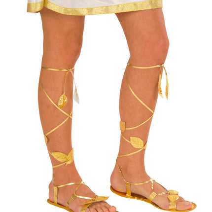 e-carnavalskleding-SYK Sandalen Romeins goud