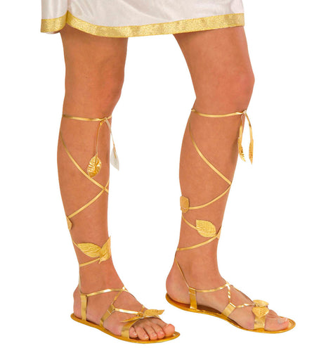e-carnavalskleding-SYK Sandalen Romeins goud