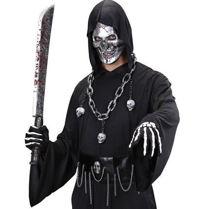 e-carnavalskleding-SYK Schedel masker ijzer metaal look