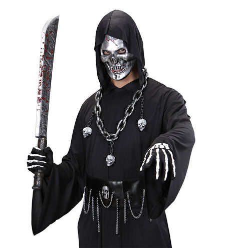 e-carnavalskleding-SYK Schedel masker ijzer metaal look