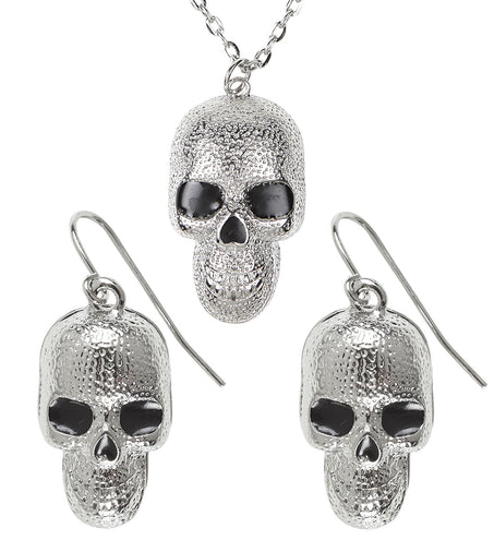 e-carnavalskleding-SYK Schedel sieraden set Halloween