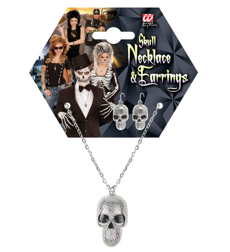 e-carnavalskleding-SYK Schedel sieraden set Halloween