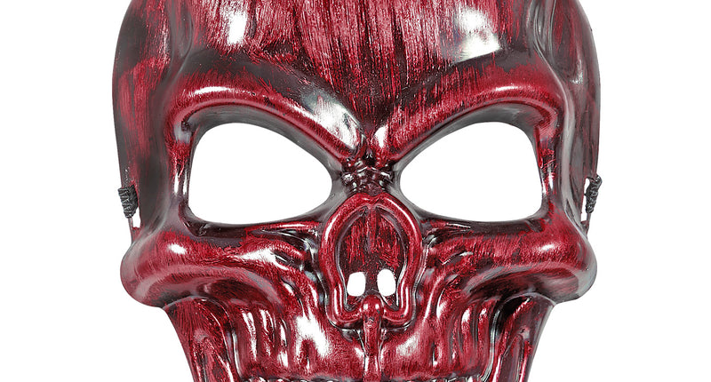 e-carnavalskleding-SYK Schedelmasker rood metallic