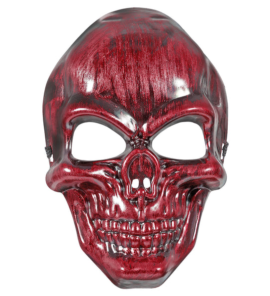e-carnavalskleding-SYK Schedelmasker rood metallic