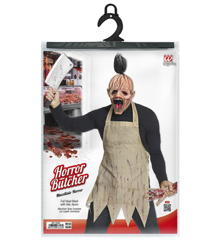 e-carnavalskleding-SYK Schort zombie slager met masker