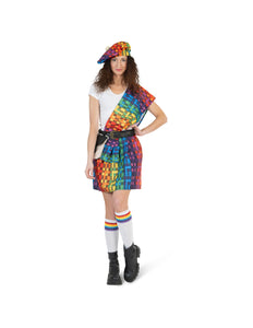 e-carnavalskleding-SYK Schotse kilt regenboog