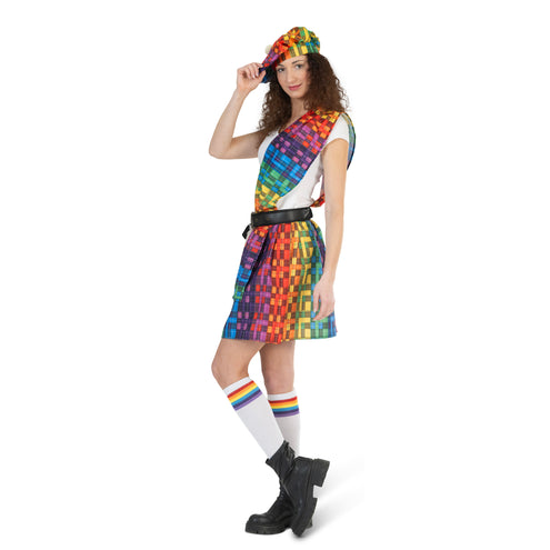 e-carnavalskleding-SYK Schotse kilt regenboog