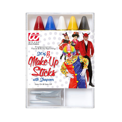 e-carnavalskleding-SYK Set met 5 make-up sticks