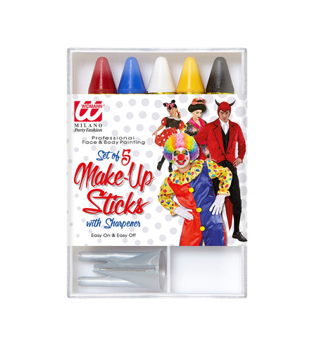 e-carnavalskleding-SYK Set met 5 make-up sticks