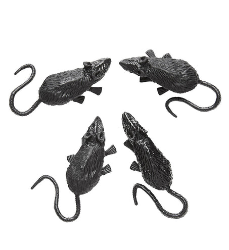e-carnavalskleding-SYK Set van 4 muizen 9cm