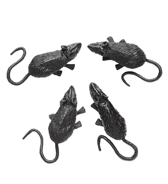 e-carnavalskleding-SYK Set van 4 muizen 9cm
