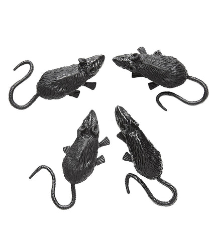 e-carnavalskleding-SYK Set van 4 muizen 9cm