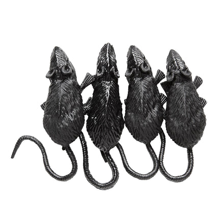 e-carnavalskleding-SYK Set van 4 muizen 9cm