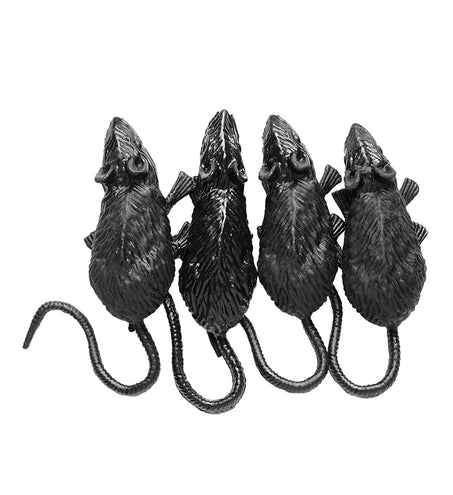 e-carnavalskleding-SYK Set van 4 muizen 9cm