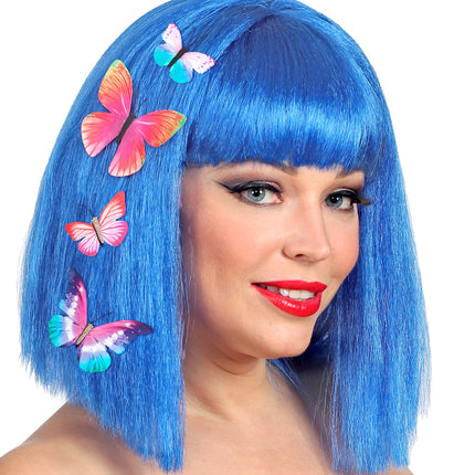 e-carnavalskleding-SYK Set van 4 vlinder haarclips