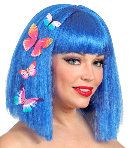 e-carnavalskleding-SYK Set van 4 vlinder haarclips
