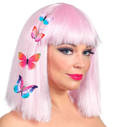 e-carnavalskleding-SYK Set van 4 vlinder haarclips