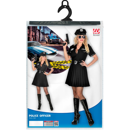 e-carnavalskleding-SYK Sexy politie agente zwart