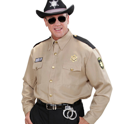 e-carnavalskleding-SYK Sheriff shirt Amerikaanse politie pak