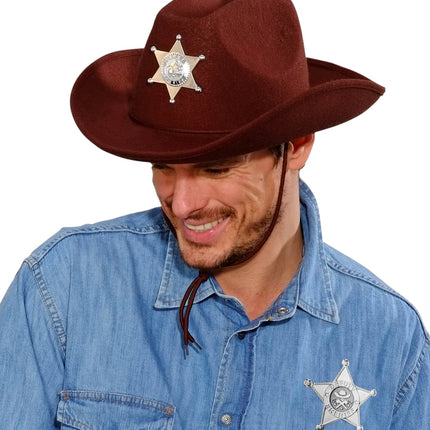 e-carnavalskleding-SYK Sheriff ster zilver