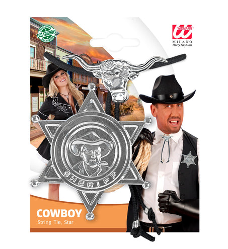 e-carnavalskleding-SYK Sherriff ster en ketting cowboy