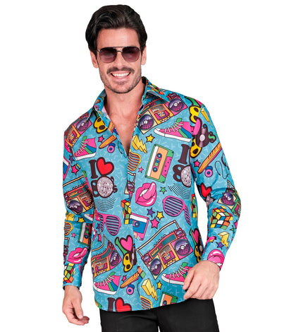 e-carnavalskleding-SYK Shirt 80s Funky