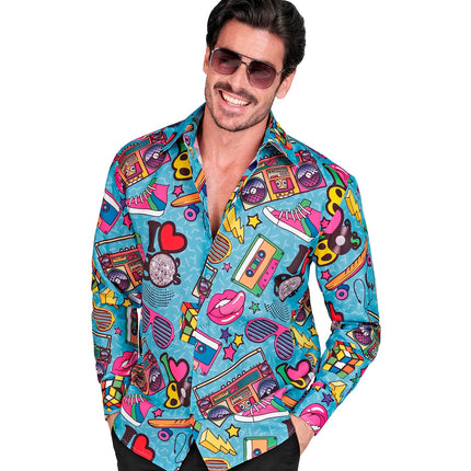 e-carnavalskleding-SYK Shirt 80s Funky