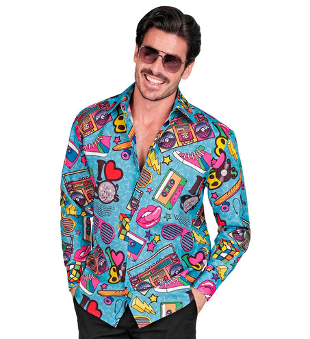 e-carnavalskleding-SYK Shirt 80s Funky