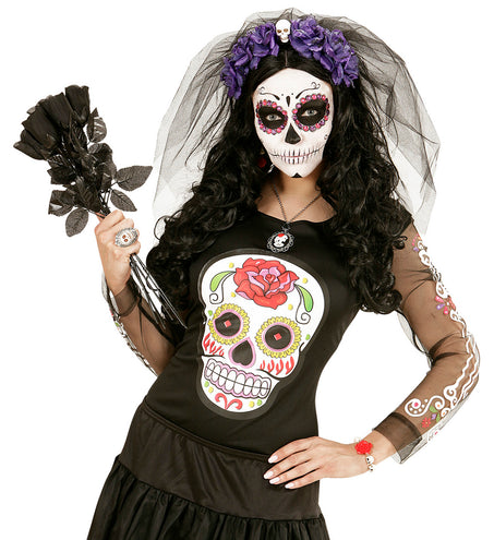 e-carnavalskleding-SYK Shirt dia los Muertos