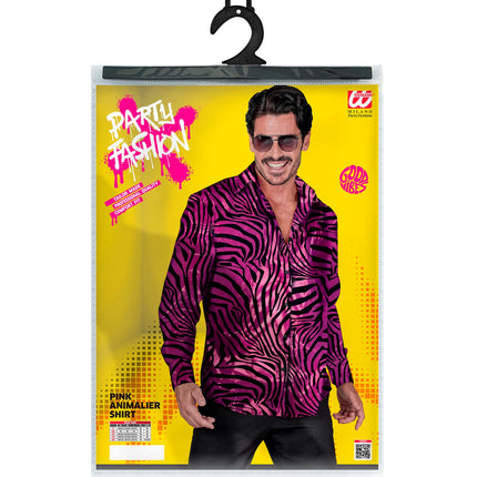 e-carnavalskleding-SYK Shirt zebra pink
