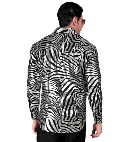 e-carnavalskleding-SYK Shirt zebra silver