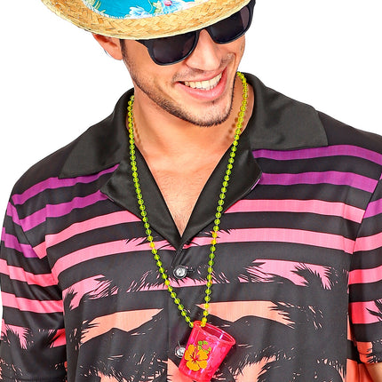 e-carnavalskleding-SYK Shotglaasje met ketting Hawaii