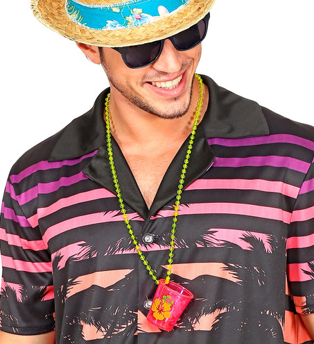 e-carnavalskleding-SYK Shotglaasje met ketting Hawaii
