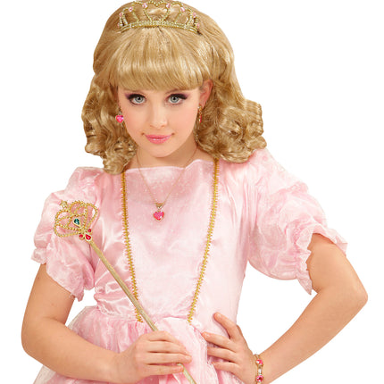 e-carnavalskleding-SYK Sieraden set in goudkleur kids