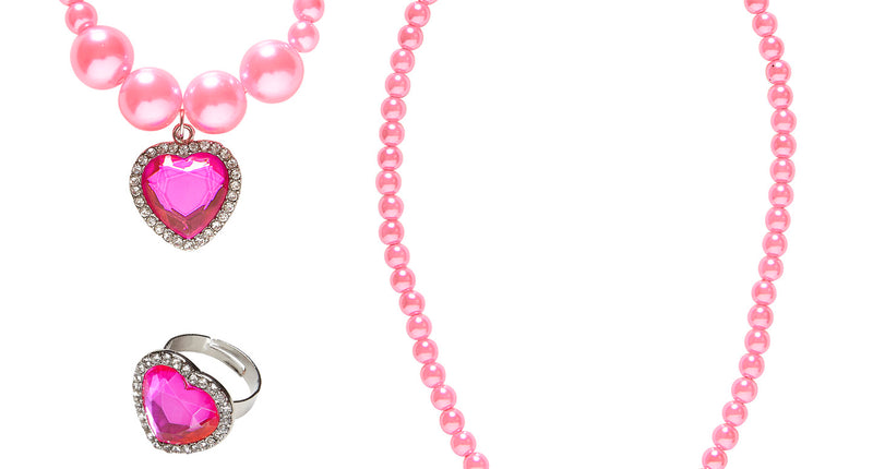 e-carnavalskleding-SYK Sieraden set voor kids in roze