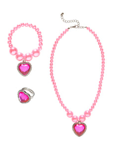e-carnavalskleding-SYK Sieraden set voor kids in roze
