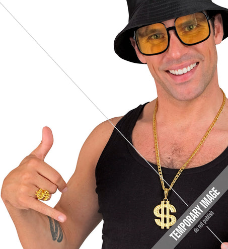 e-carnavalskleding-SYK Sieradenset dollar