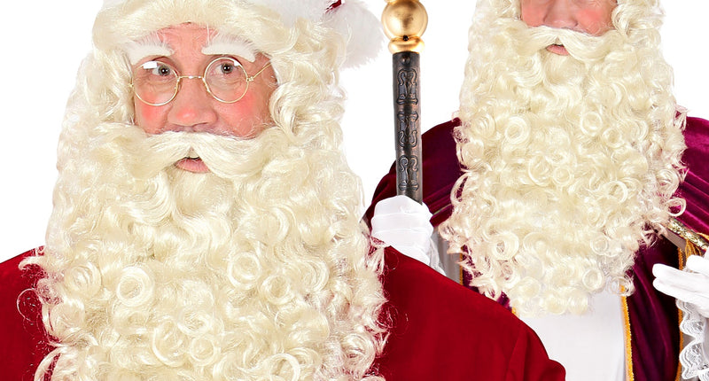 e-carnavalskleding-SYK Sinterklaas of Kerstman baard en pruik