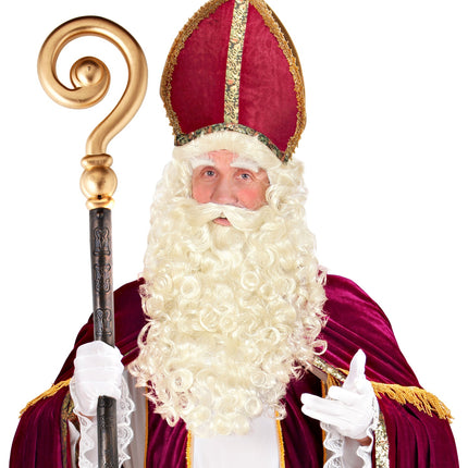 e-carnavalskleding-SYK Sinterklaas of Kerstman baard en pruik