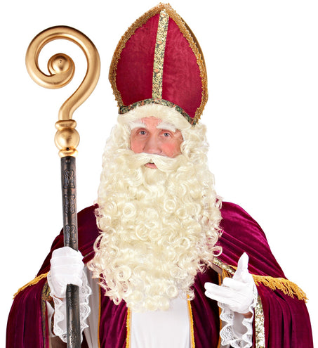 e-carnavalskleding-SYK Sinterklaas of Kerstman baard en pruik