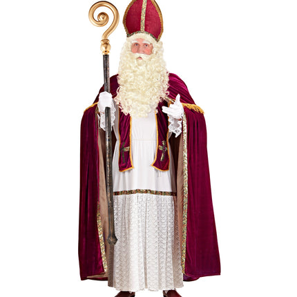 e-carnavalskleding-SYK Sinterklaas of Kerstman baard en pruik